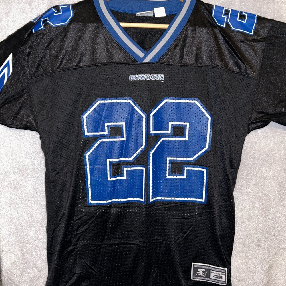 STARTER Black Jersey with Blue Accents